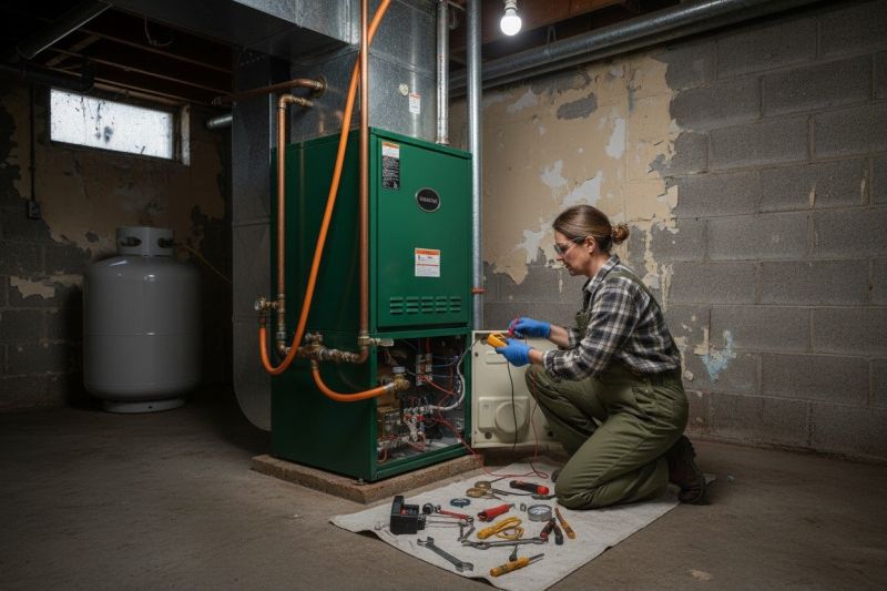 Propane Boiler Repair detail